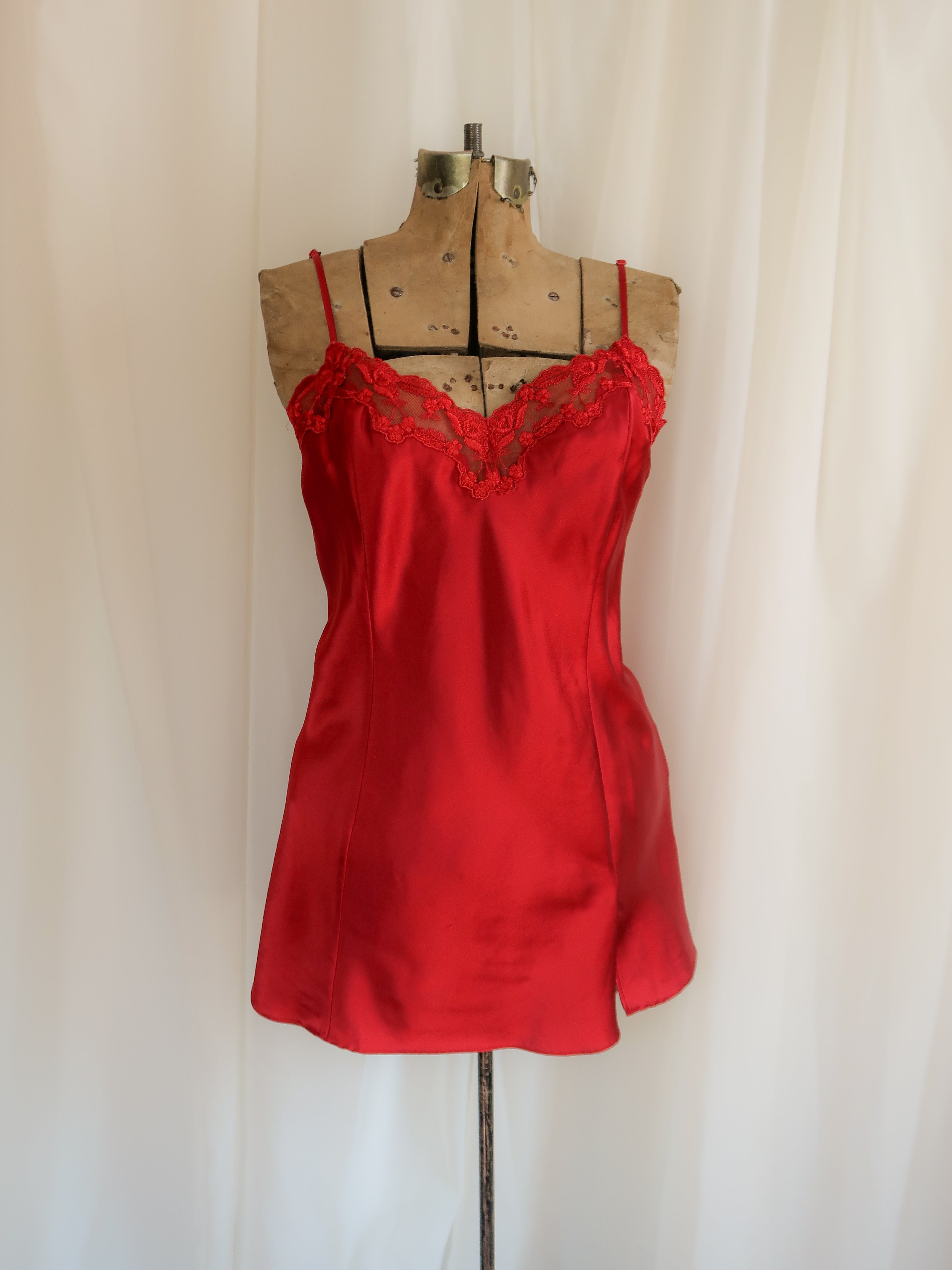 1999 mini dress 1999 RED MINI SLIP DRESS VS
