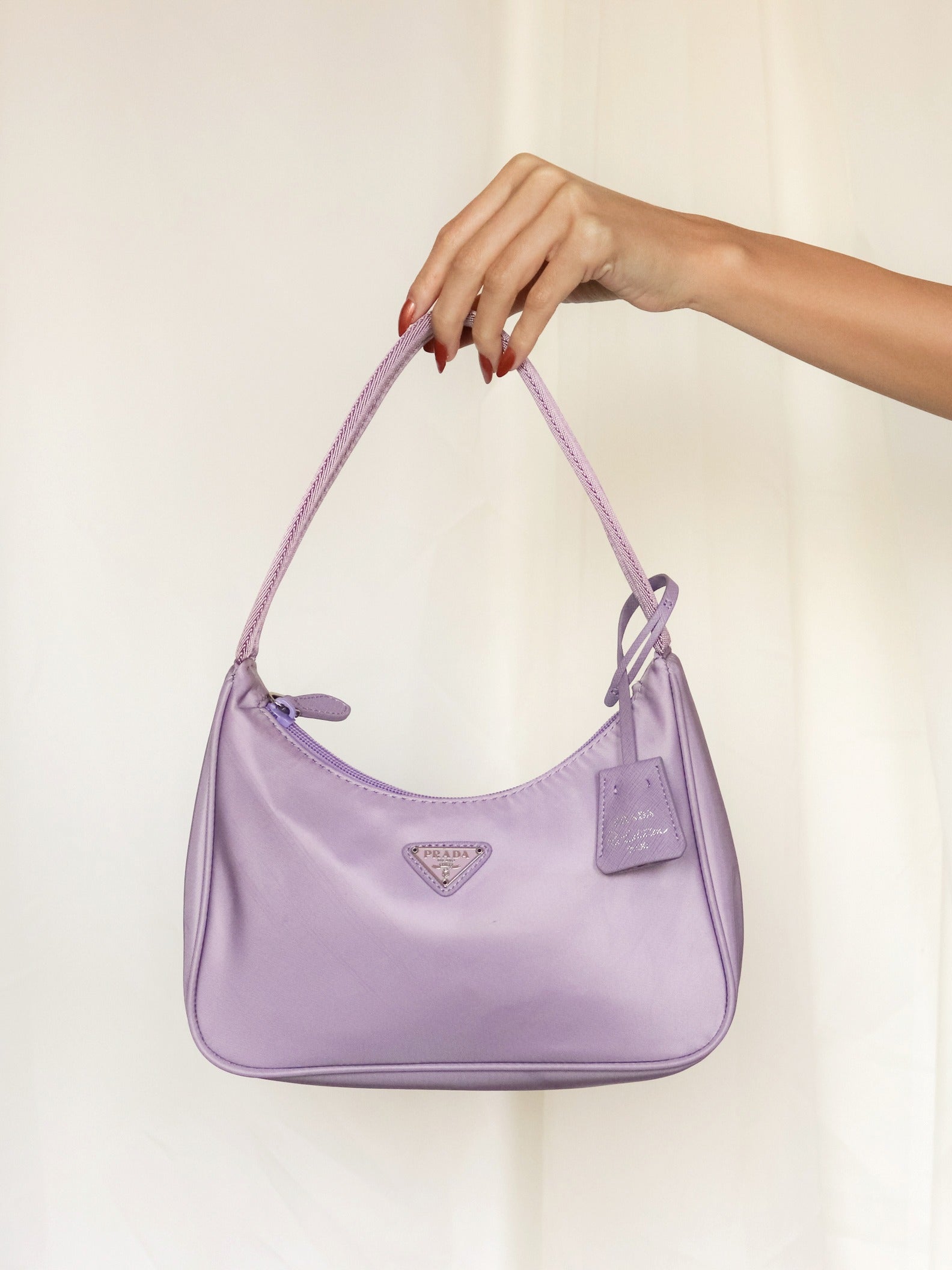 Purple prada nylon bag Clearance