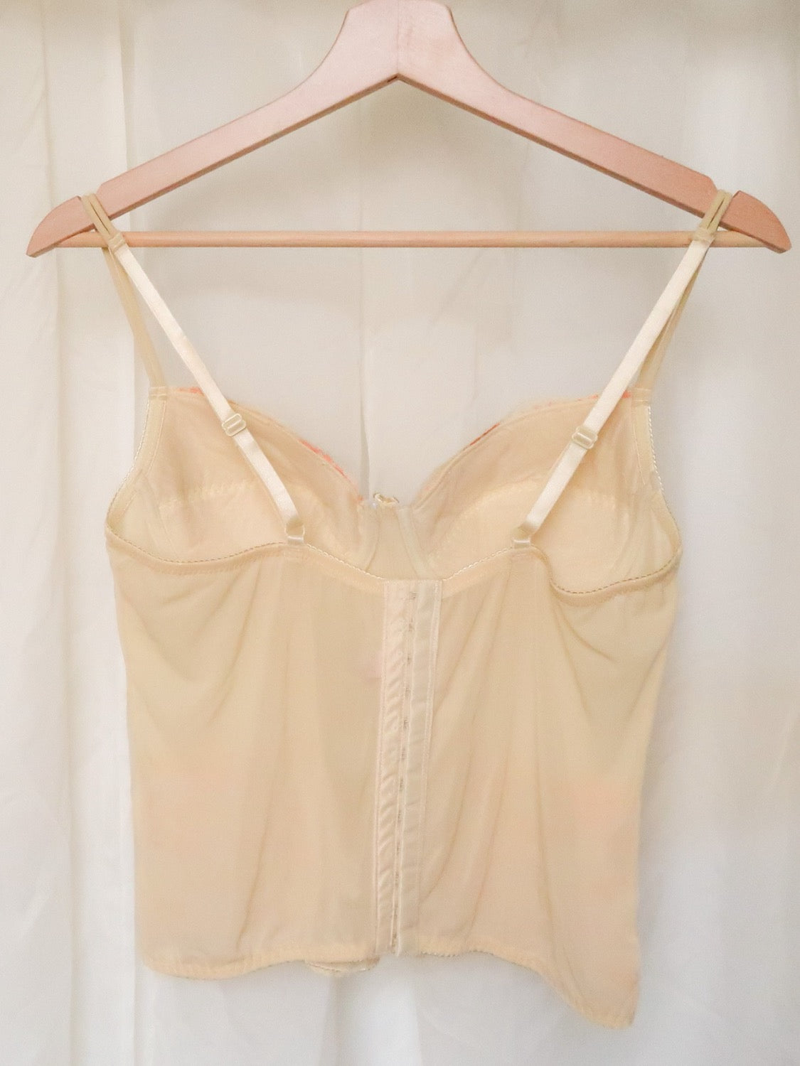 90s DETAILED BUSTIER TOP IN SOFT YELLOW - (36B/34C/32D)