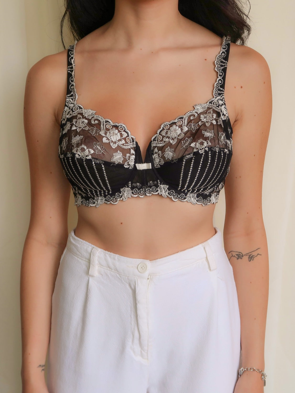 Embroidered Bralette, CREASE
