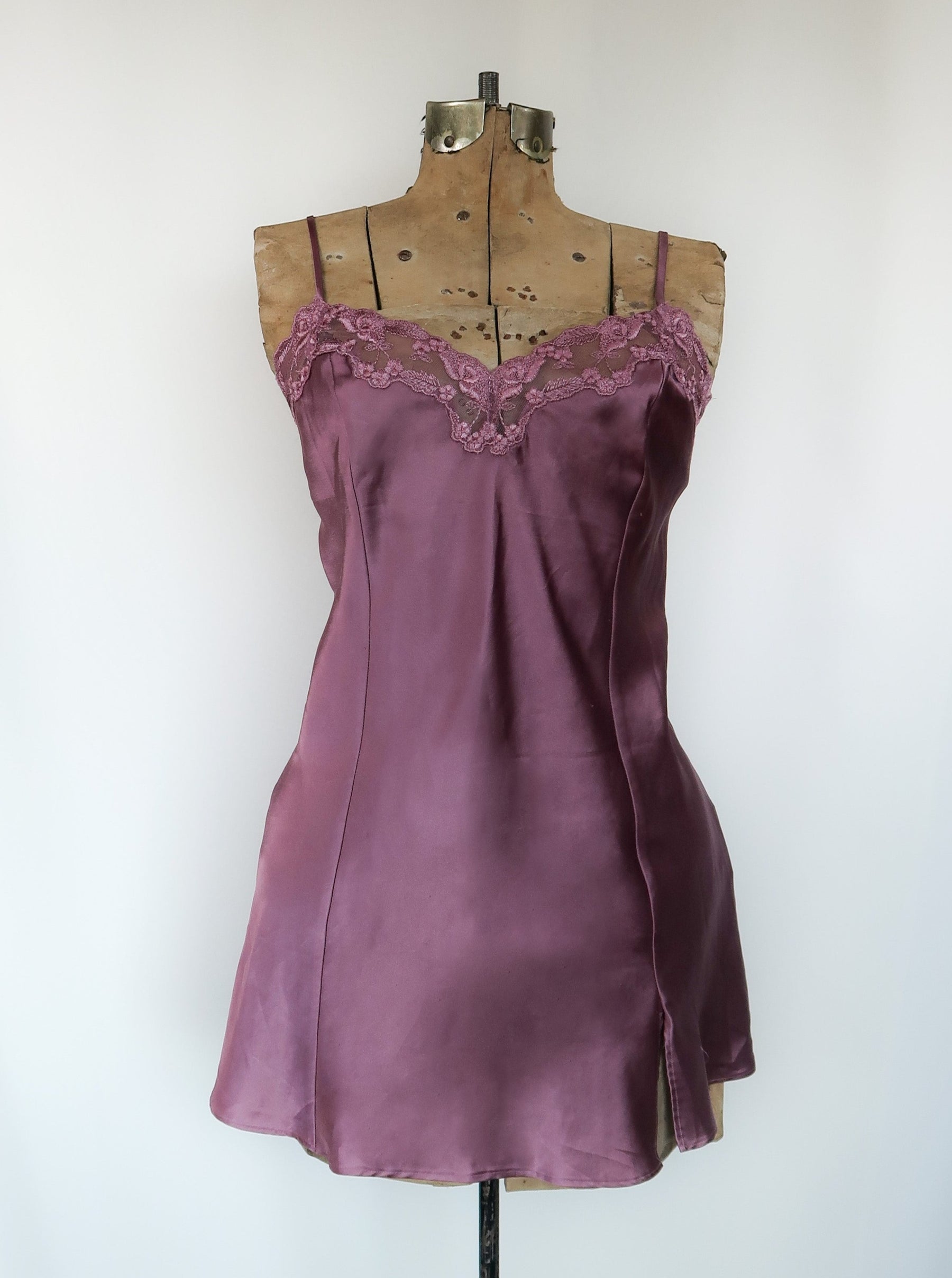 1996 PURPLE MINI SLIP DRESS VS - (MEDIUM) 1996 PURPLE MINI SLIP DRESS VS - (MEDIUM)
