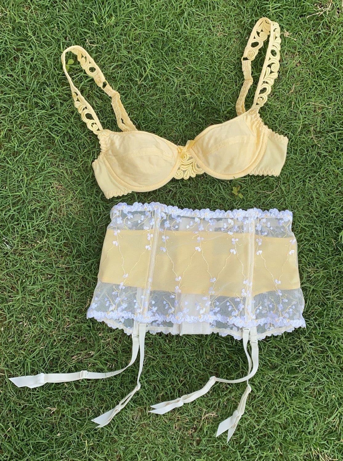LIMITED EDITION PARISIAN DAISY GARTER BELT - (SMALL) LIMITED EDITION PARISIAN DAISY GARTER BELT - (SMALL)