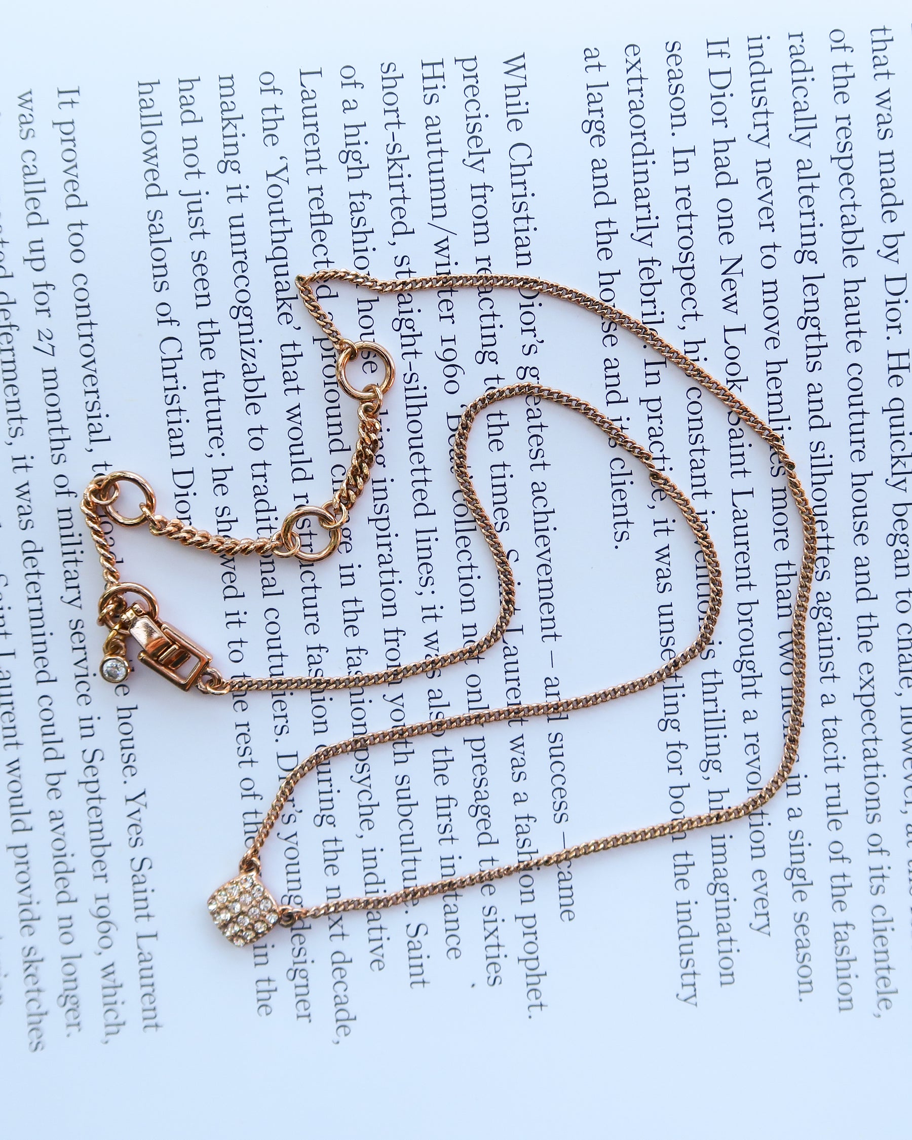 Rose Gold Swish of Shine Necklace – GIVA Jewellery